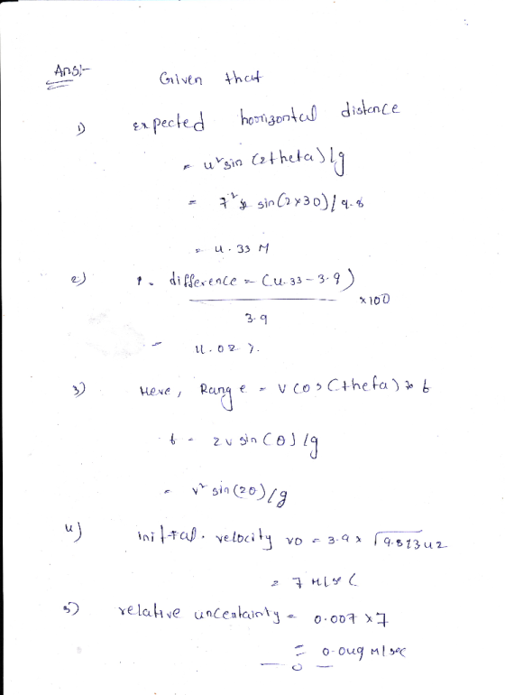 Ans Glven ho stence E Pecfe - usin theta 91-6 지00 39 11.02. 冫 vsin (20