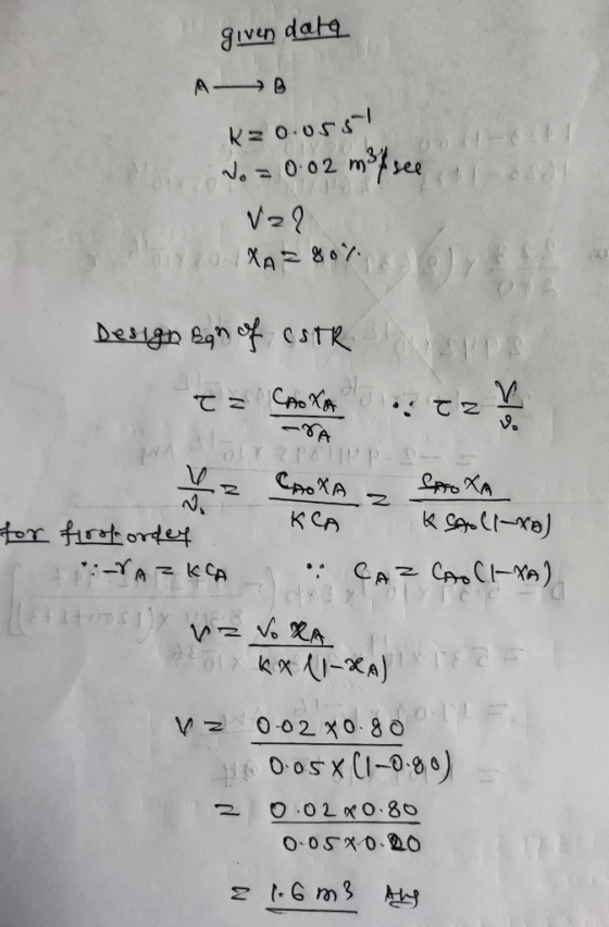 given dala A- B kz0.0551 do = 0.02 m² see V22 Pono XA = 80%16. Design son of estru ire NO! OZLE KCA V CAXA ProXA for frokorde