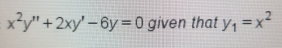 = x2y + 2xy 6y= 0 given that yn=x?