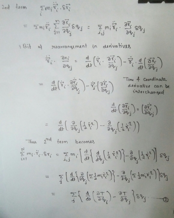 Dond tarm Em7 1 Bit rearrangement in derivatives IO 0 Time & Coordinate derivative can be interchanged Thus and term becomes