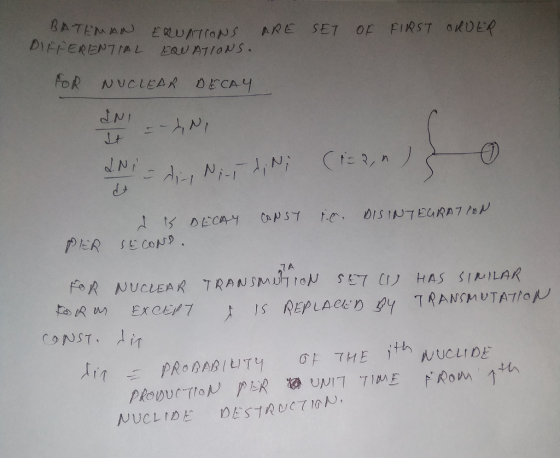 SET OF FIRST oRDER FoR NUCLEAR ECA 山 ふ. ,JUCLIDE DESTRUCTION.