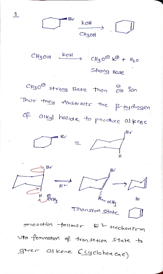 CH301 CH2OHD. CH3OH KOH CH₃O® LO + H2O Strong Base CH₃O® strong Base thon Oh ion Thus they Abstracts the B-Hydrogen of Ancyl