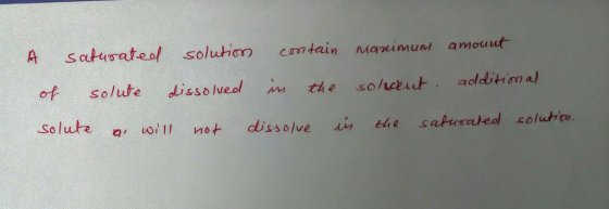 ea soluhim cmtain Manimunt amout of solute issolveol the soneut aldition el Solute a uoll not dissolve i ehe sapuseteol solut