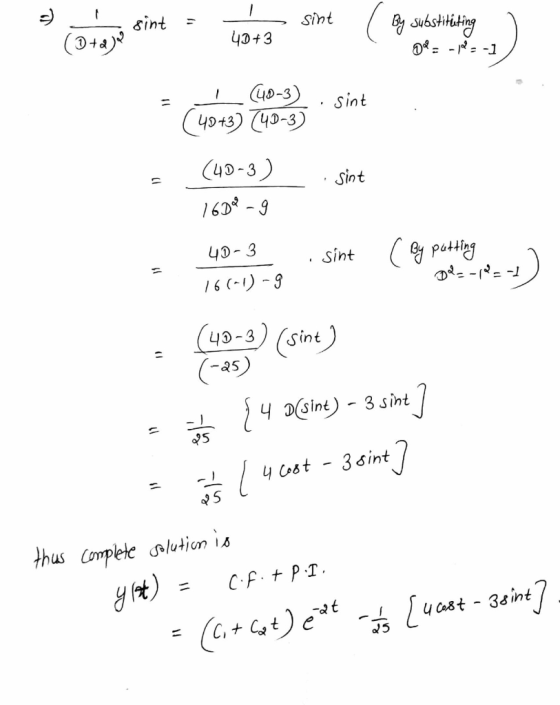 i sint sint a - 40+3 sint / By substituting 0 -M - (Ota = (40-3) sint (48 + 3) (4D-3) (40-3) 1609-9 sint sint ( By putting i