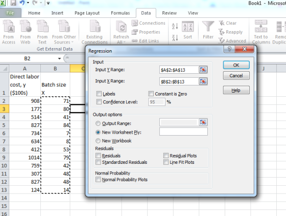 Bookl - Microsof File Home Insert Page Layout Formulas Data Review View El Connections A1 A2 Properties Refresh A Sort All Go