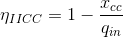 \eta _{IICC}=1-\frac{x_{cc}}{q_{in}}