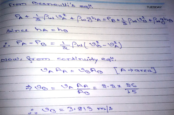From Bearoullis ege. TUESDAY PAT 2 PW + Pwgha = PB+ I what Pughs since haha & PA-PB = Pwl-6) Now, groom continuity eale. QAA