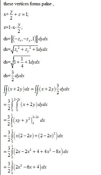 these vertices forms palne, ds=\(-23.-2,.1)| dydx dsz? +z;? +ldydx ds=, f1+ + bedycky = dydir f(x +2y) ds = [(x+2y)ſ csak - |