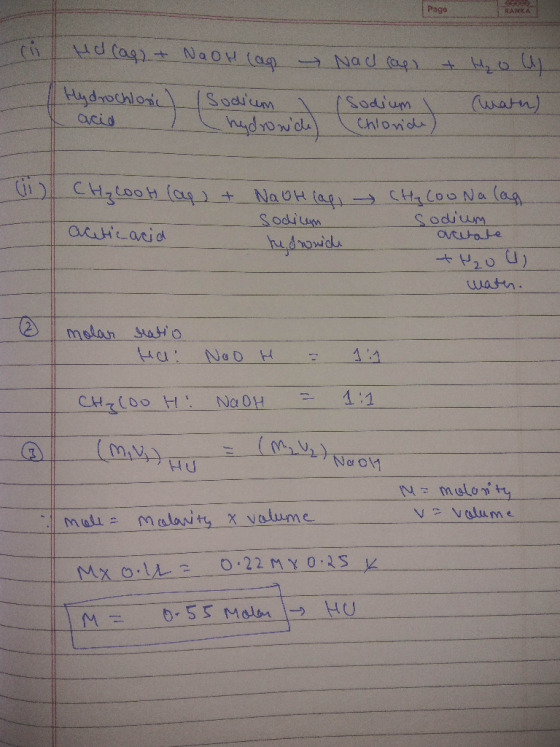 Page wees RANKA Hal cap) + NaOH lag Hydrochloric acid Sodium hydronch) Nac cap & Hold (Sodium I wath). Chloride) CH₂COoh law