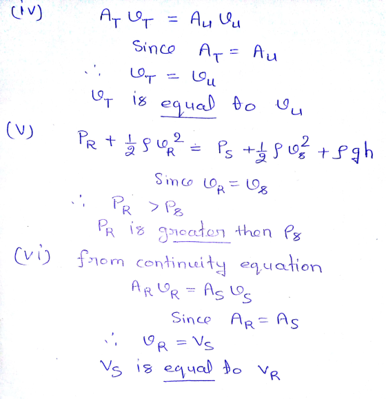 Sinco ATAu 2 (w) fyl o m continuity equation Snce AR AS