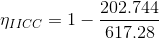 \eta _{IICC}=1-\frac{202.744}{617.28}