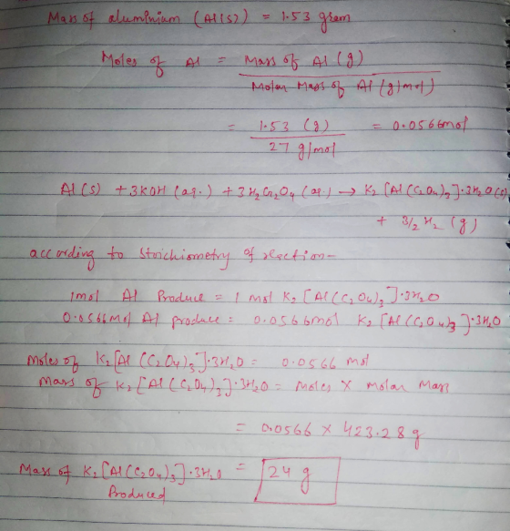 Mas t sluminiem (ls2) 1-53 Moler Man AL( 0566mat 27 () anding to Stunchimehay af eaetio9 acr AL Praduie kifALLAO Males X mola
