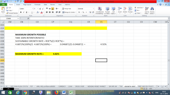 - Microsoft Excel (Product Activation Failed) NPV, IRR, PBP,OCF, IN DEX File Home Insert Page Layout Formulas Data Review Vie