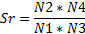 N2 * N4 Sr = N1 N3