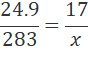 24.9 283 17 x