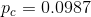 p_c=0.0987