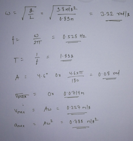W = os 9.89182 0.89m 9.12.tale 271 E - 3.32 radlo fr aut = 0.528 H2 T= 3 = 1.858 A= 4.60 do 4.6 XT = 0.08 rad. Tmax = or 0.07
