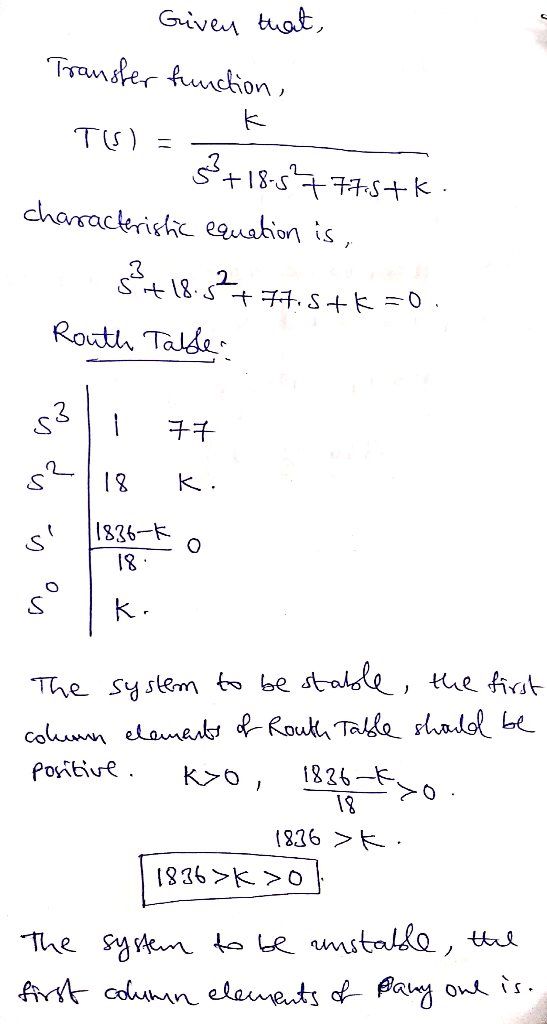 Transter fuuction characerinhc equahion is, Roth Talle s*11 チチ 1336 Eo 3 18 ste, the hat The system fo be Kyo1826- 70 18 18.3