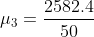 H3 = 2582.4 50