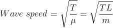 Wave sped V-