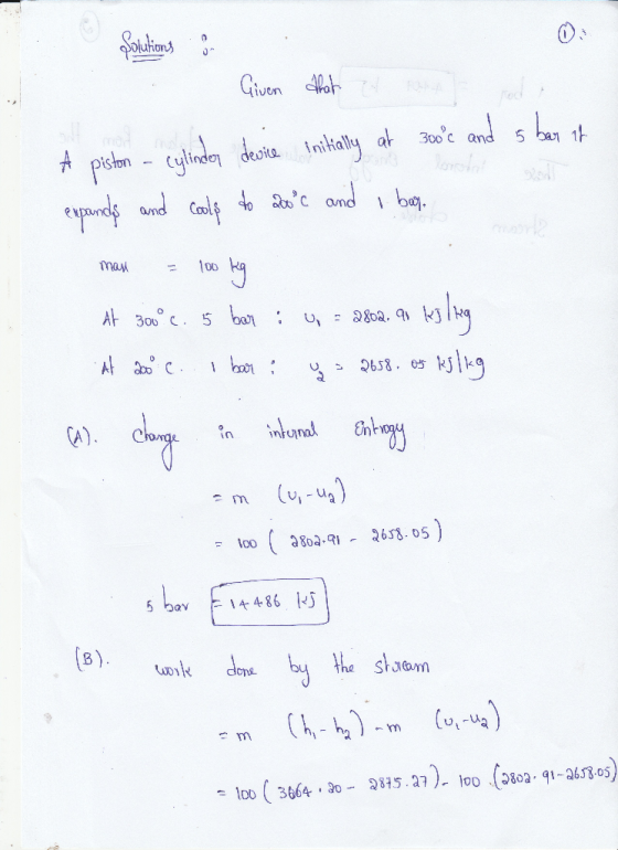 olution Given o deoo Intially a 3ooc ands 1 and Calk tocandb там 100 30 C. 5 사 , A) intona Ent 4 486 LDyIdone u, -u -loo (