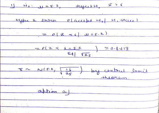 y Ho! = 5.2, zł - 6 aguth, tybe 2 loocan Placcept hol Hi teece) ze to 6/ u=5.2) =plzT 6 - 5:2 =0.84.13 + 511 vas Xn N15.47 16