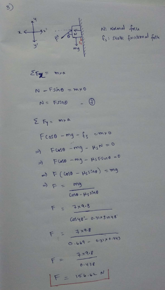 3 mg - mx a -)F= mg 0.669- o.31メ。구43 0.438