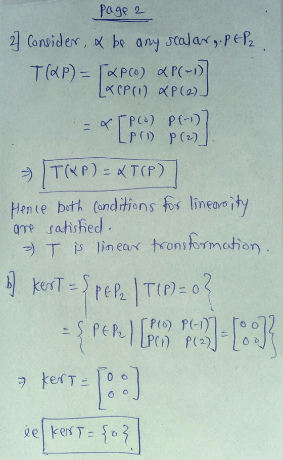 Page 2 Henle bけconditions fos lineavoity 2: