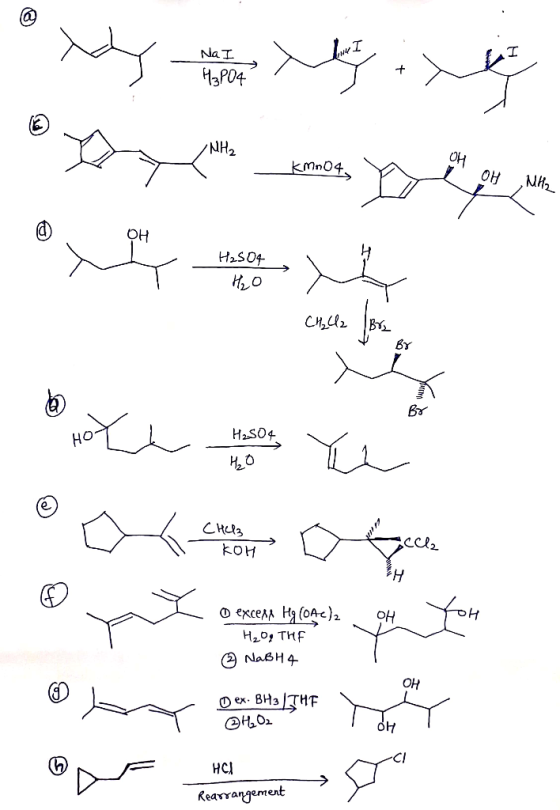 Na T НРО+ он NH2 kMn04 Мhz он он H2S04 Hо СH,cl2 Ву Вy H2SO4 Но CHlз сСe кОн На о скседа Ня (оАс)2 OH Hа0g THF (9 NaвH4 Он О