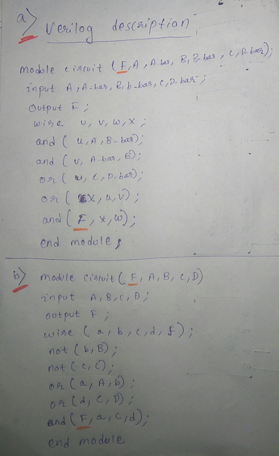 Veuloq descsuption Sutput and ( , A end mo dule o modu le cistuitF, A,8, C,D Output not Cc, and (F/ a., c/d) end mo dvle