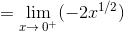 = lim (-2.1/2) 10+