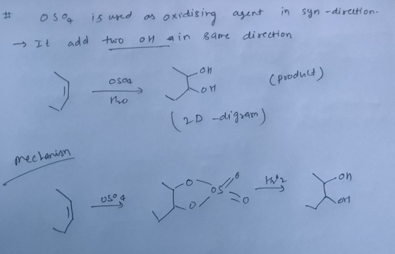 syn -direction. # → oso is used It add two as oxidising of in same agent in direction On osoa (product) LOM ho (2D -digram) m