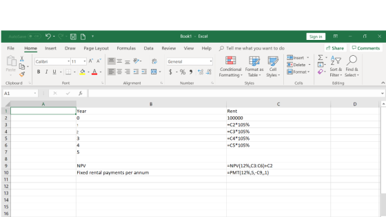 Book1 - Excel Sign in 7 - X AutoSave On File Home : Page Layout Insert Draw Formulas Data Review View Help Comments Share E A