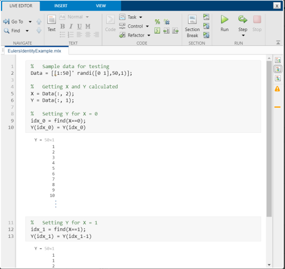 LIVE EDITOR INSERT VIEW % en MY Code Task Control - 4x Refactor - CODE Run Step Aa Normal -> Go To 4 BIUM Find - Text EE NAVI