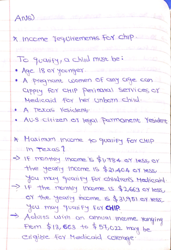 Ands) 7UCYify, a Chiid must be: Age 18 oy younger Apenant omen of any age can CIPPIY FoY CHIP exi natal Servi ces o A Texas Y