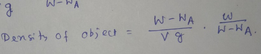 3 - -WA g W-WA vg W-WA. Density of object