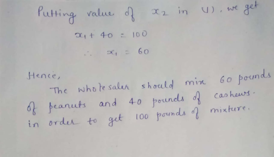 uttina value : 60 Hence The who te salur should min 6o pounds 40ヤounc loo pounds d mixture. in ordur to