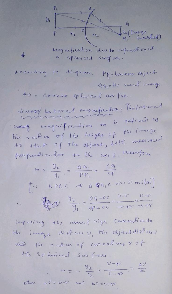 R (Imege imvuket) orhficafin dne to fetit dirgram, P Aeerding to lin-eem objet A O Conver 4find ers th imeje afn of thu heig