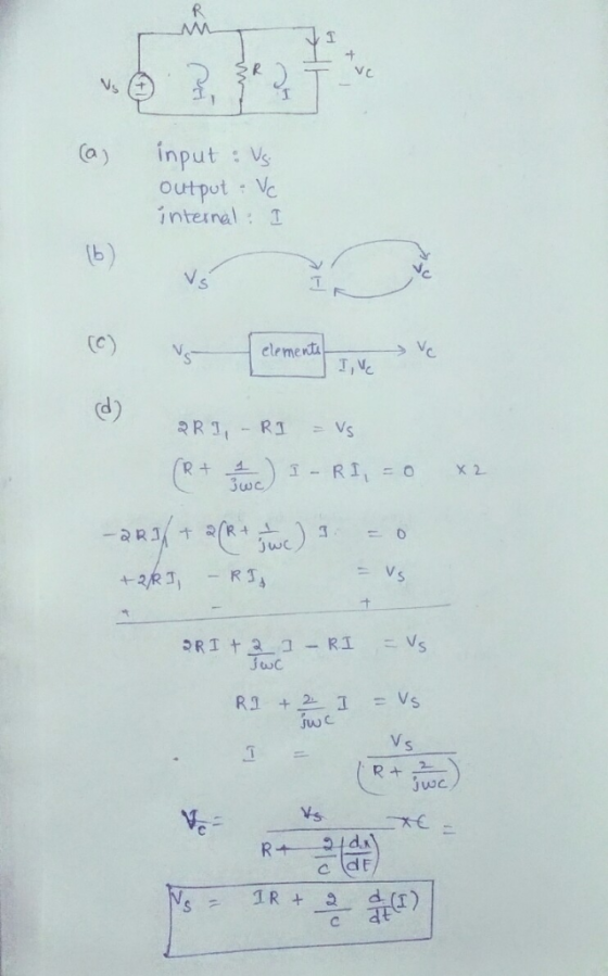 o) nput : Vs internal: elementi jtuc 3)