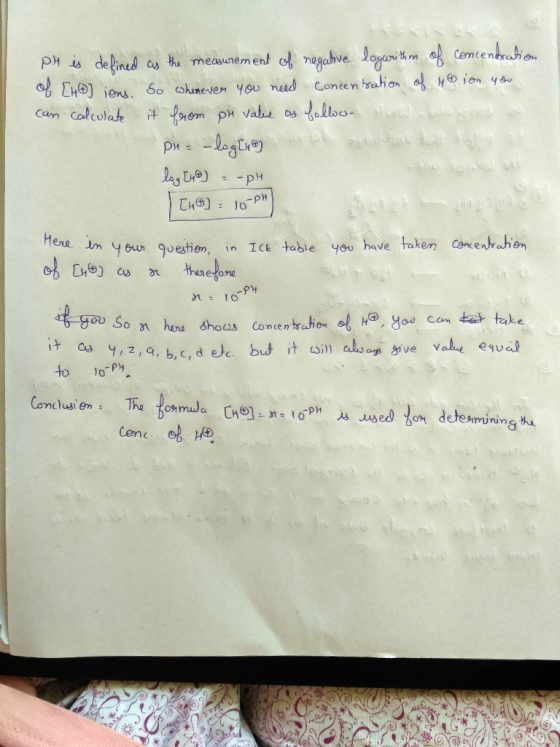 Cemcentraion Pis defined as meaunem ent o nagabve loyant m H iens. 6o shuneven you nead Concentrahon ion ysu Can Calcolate fo