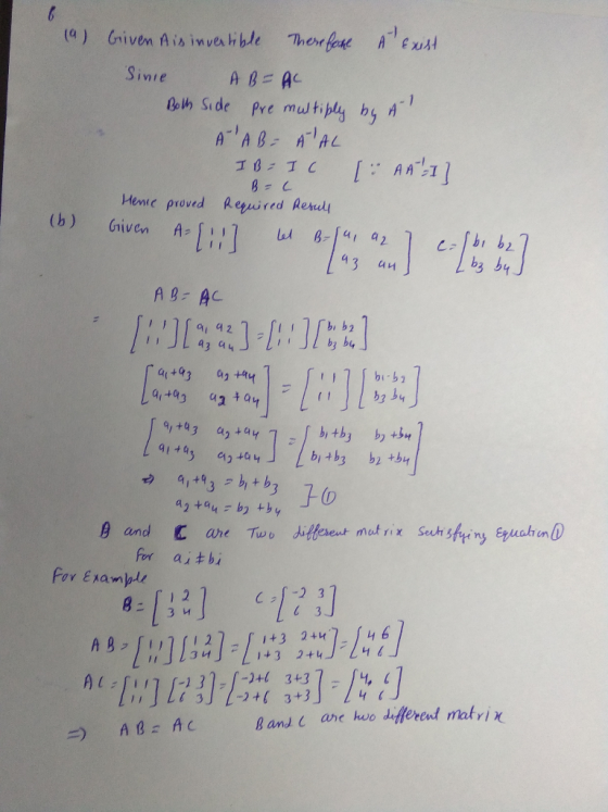 AB=AC ioh Side Pre multiply by Meme proved Required Rerul 3 a너 a 2 a+03 + 70 for aitbi Far Exampl 1 2 3 y +3446 AB AC B and a