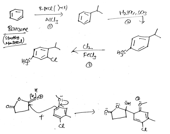 e-porcel ya) Hasou, so3 Alch 0 Benzene - (starting Material cl fell, ÖOH