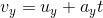 v_y= u_y+a_yt