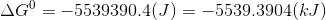 AGC = -5539390.4() = -5539.3904(kJ)