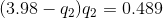 (3.98-q_2) q_2=0.489
