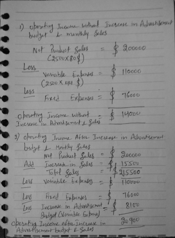 opentint Jne bitht Tncscase in Adwhlet budger munthly les Not Paidluct Seles Casoux Bog Less Vehable Enperes $110000 Less Fre