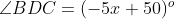 ZBDC = (-52 +50°