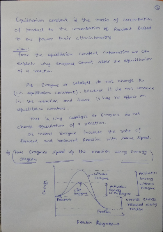 Equilibrium constant is the ratio of concentration of product to the concentration of Reactant Raised to the power their stio