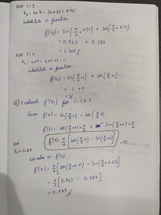 sub value in for FOR 1:3 13 = 3x + = 3x0.as: 0.75 Substitute in function. f(13) = sin ( 17 0.75) + cus( 5 x 0.75) х -0.923 +