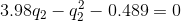 3.98q_2-q_2^2-0.489=0